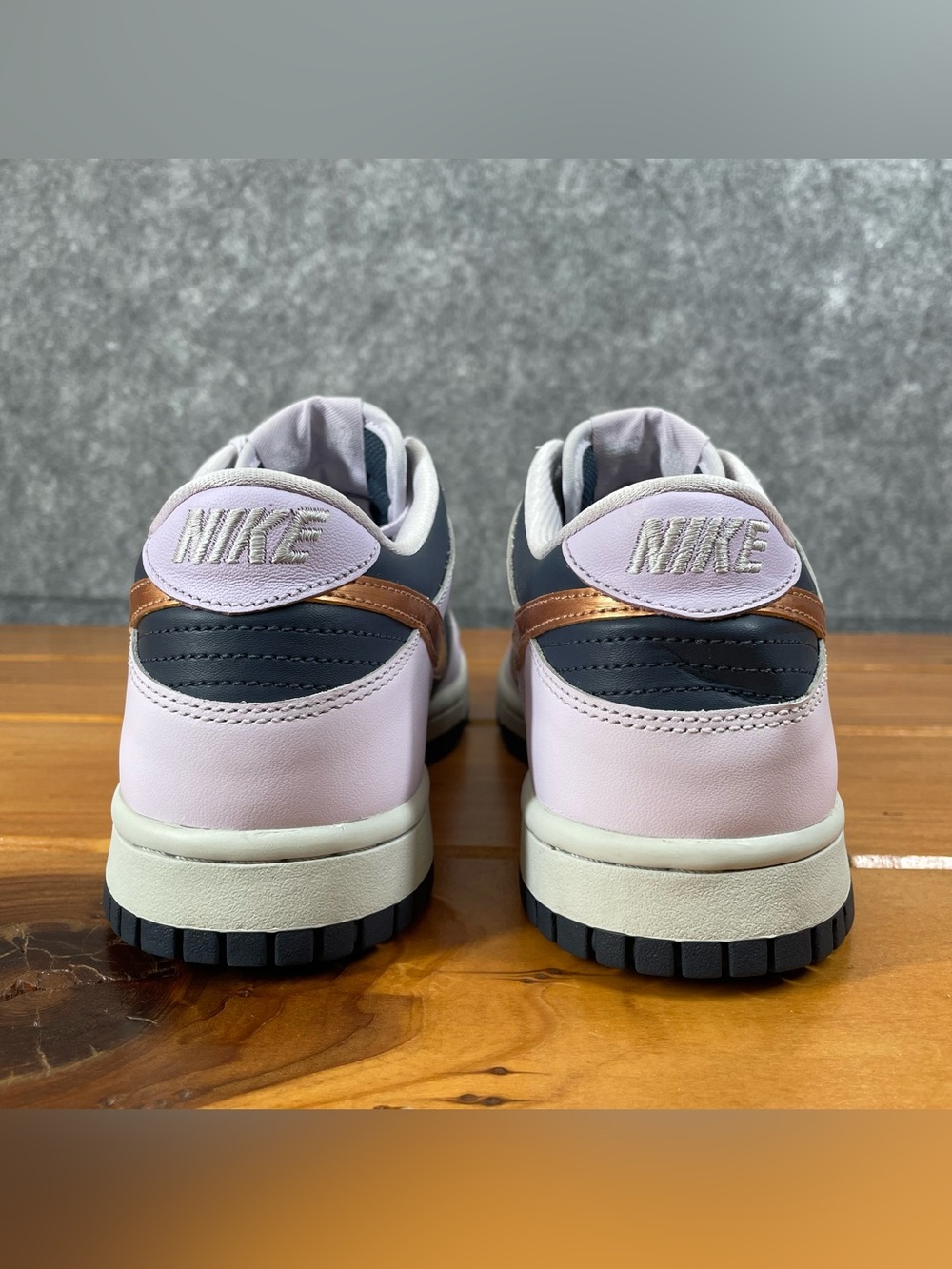 Nike Dunk Low Copper Swoosh 7Y (GS) Womens 8.5 Purple Pastel Coquette DX1663-400 - Picture 10 of 16